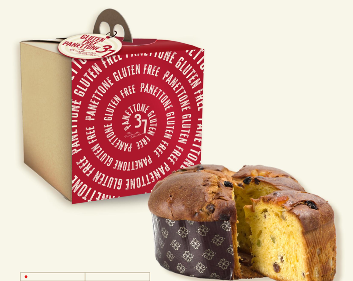 COMING SOON!!! Trentasette - Panettone Gluten Free in box - 1.1 lb