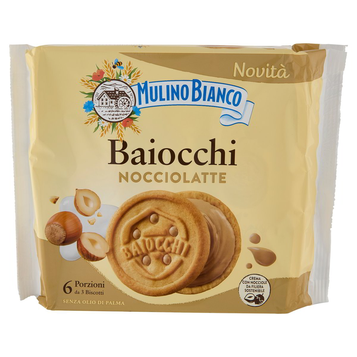 Mulino Bianco - Baiocchi Nocciolatte - 6/28g