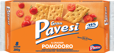 BEST BEFORE 11/09/2024 - Gran Pavesi - Il Cracker Pomodoro