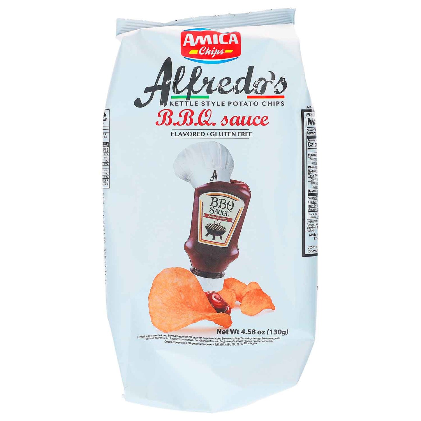 Amica Chips- Alfredo's Kettle Style BBQ Sauce - 130g