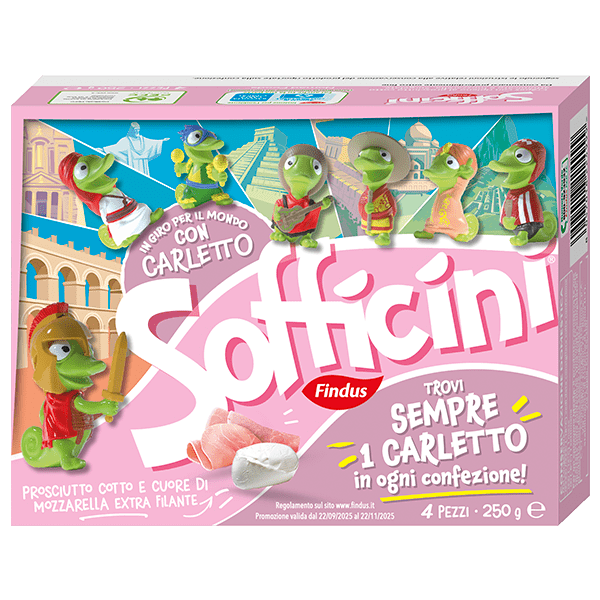 FINDUS - Sofficini Prosciutto Cotto e Mozzarella - 250g