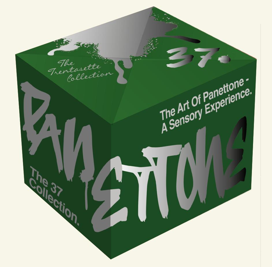 COMING SOON!! The 37 Collection - Panettone with Pistacchio and covered with dark Chocolate in Box - 750g