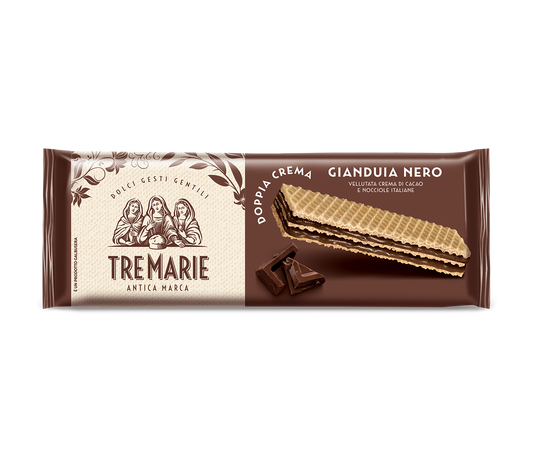 TRE MARIE - Wafer Gianduia Nero - 140g