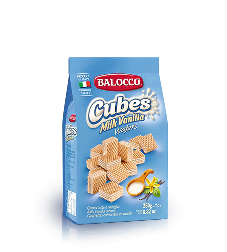 Balocco- Cubes Latte Wafers-250gr