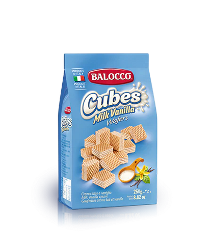 Balocco- Cubes Latte Wafers-250gr