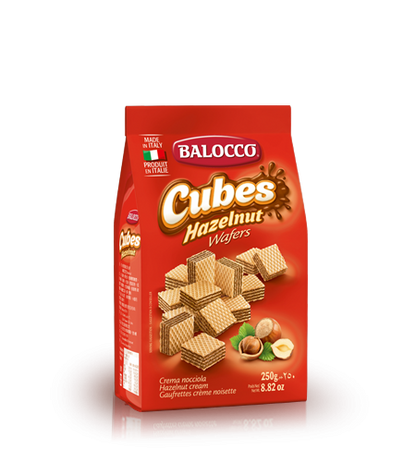 Balocco- Cubes Hazelnut Wafers-250gr