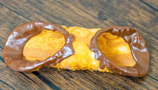 Chocolate Dipped Mini Cannoli Shell - 12pcs 3 inches