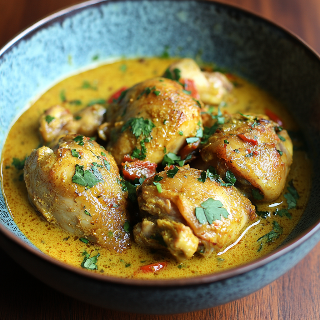 Curry chicken thighs