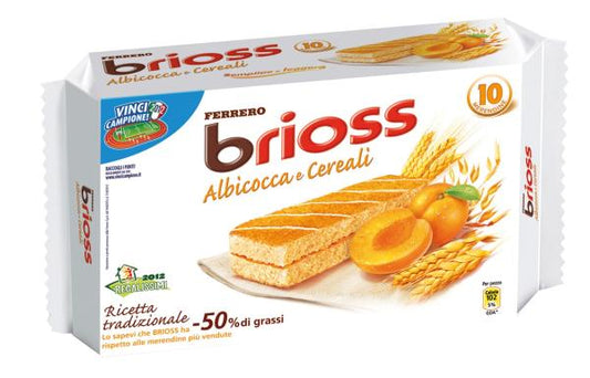 BEST BEFORE 04/03/2026 Ferrero - Brioss Apricot - 10/280g