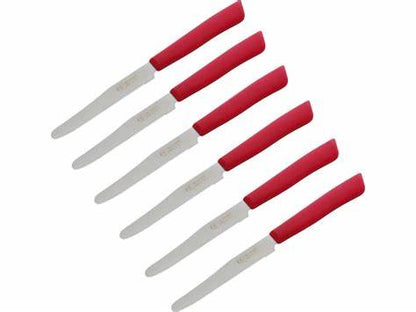 Coltellerie Inoxbonomi-Red knife x 6pcs