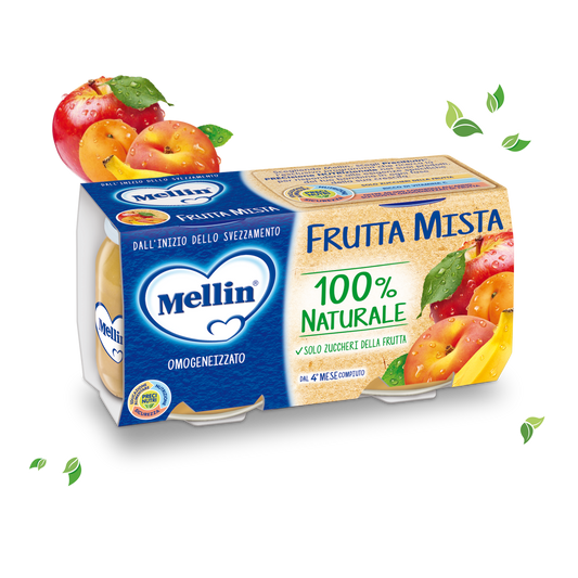 Mellin - Omogeneizzato alla Frutta Mista - 2/100g