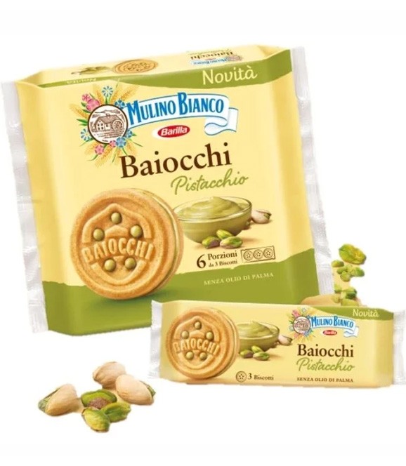 Mulino Bianco - Baiocchi Pistacchio - 168g