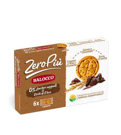 Balocco - Zero Piu Chocolate Chips & Rice and & Wheat Crispies - 210g