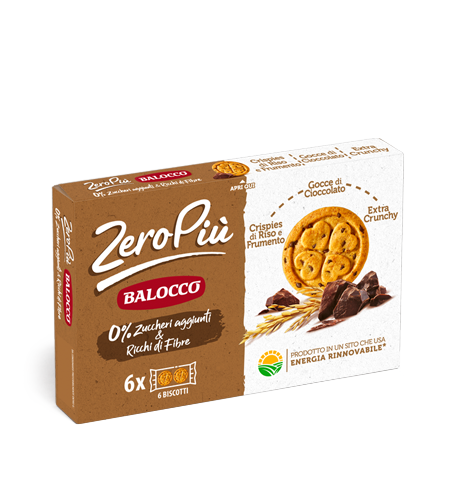 Balocco - Zero Piu Chocolate Chips & Rice and & Wheat Crispies - 210g