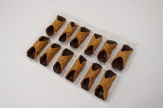 Chocolate Inside Mini Cannoli Shell - 12pcs 3 inches
