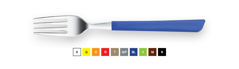 Coltellerie Inoxbonomi - Blue Fork x 6 pcs