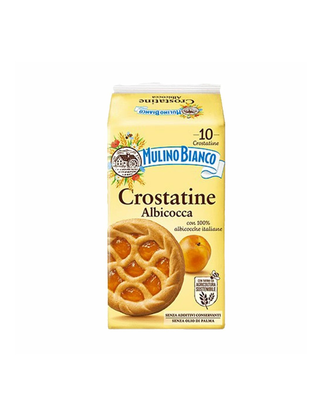 Best before 04/03/2026- Mulino Bianco - Crostatine Albicocca - 10pcs 400g