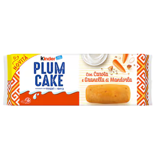 Kinder - Plumcake Carrots & Almonds - 6/192g