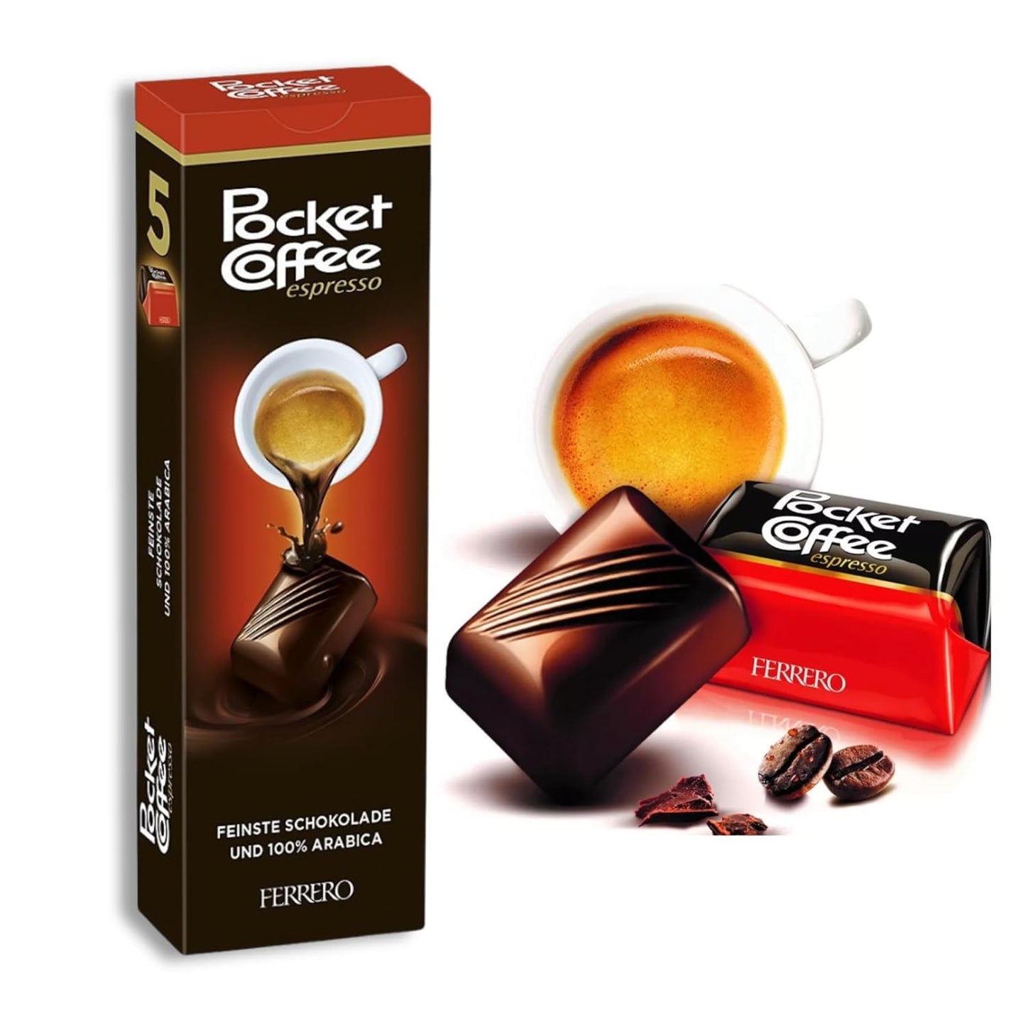 Ferrero - Pocket Coffee - 2 packs 5/12.5g