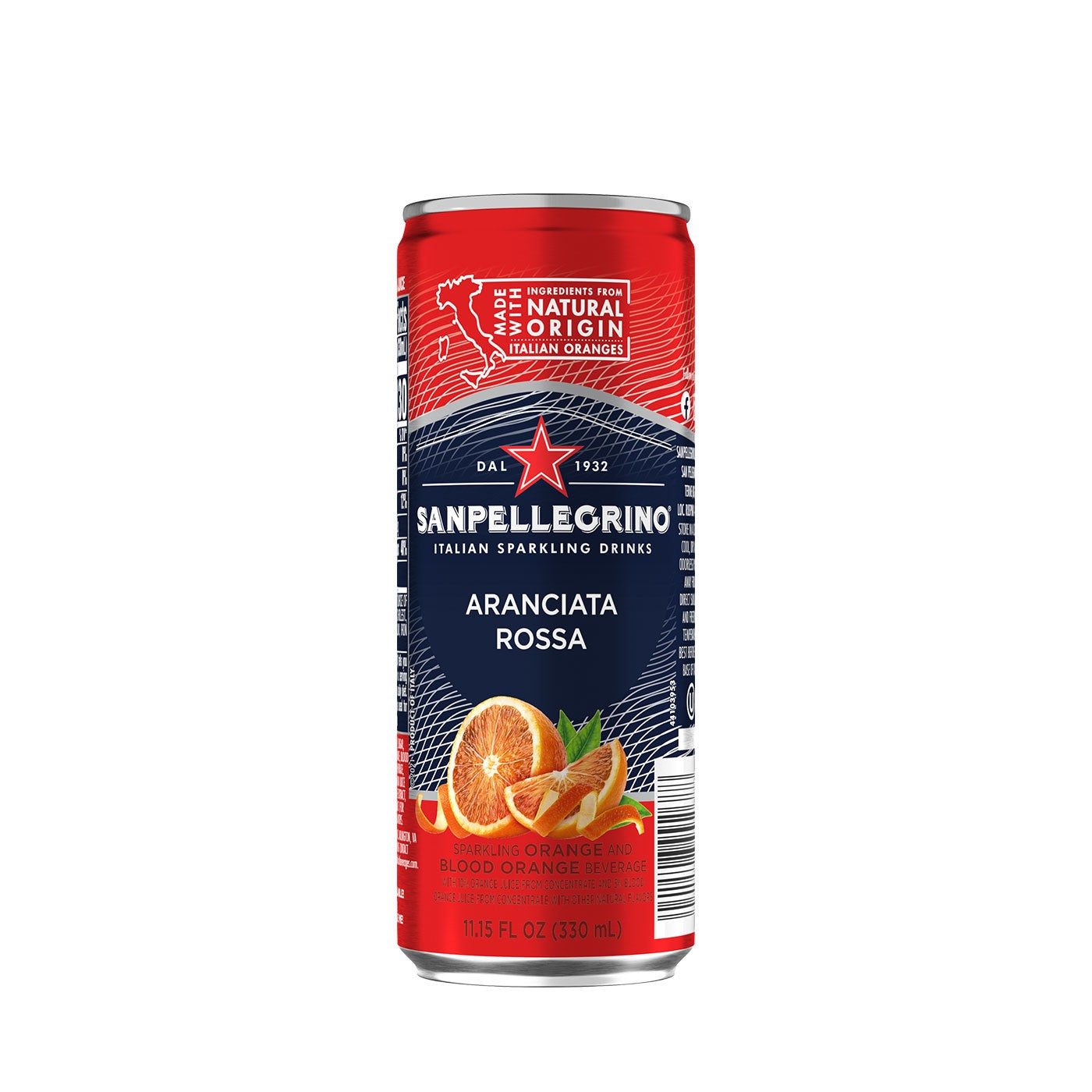 San Pellegrino - Italian Sparkling Drinks - Arancia Rossa - 6 cans / 330 ml