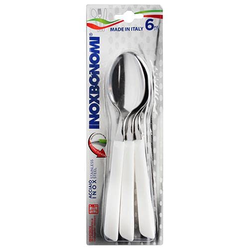 Coltellerie Inoxbonomi-White Spoon x6 pcs