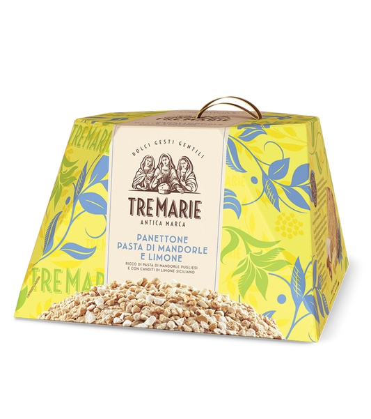 COMING SOON!!! Tre Marie - Panettone con Pasta di Mandorle e Limone - 850g