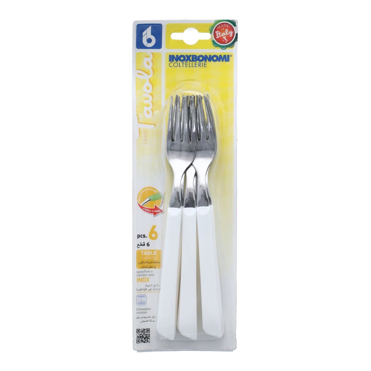 Coltelleria Inoxbonomi-White fork x6 pcs