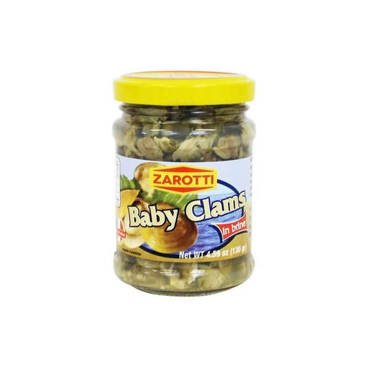 Zarotti- Baby Clams in brine jar- 130g